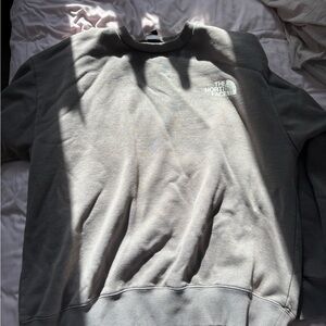 The North Face Crewneck Sweatshirt - Olive Green with White Logo